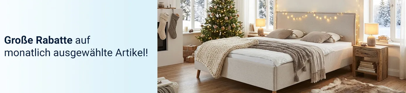 Aktionsbanner mit dem Hinweis Rabatt auf ausgewählte Artikel