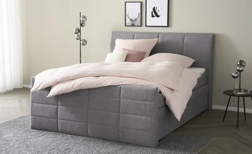 Boxspringbett Baron mit Bettkasten und Topper, Perspektive
