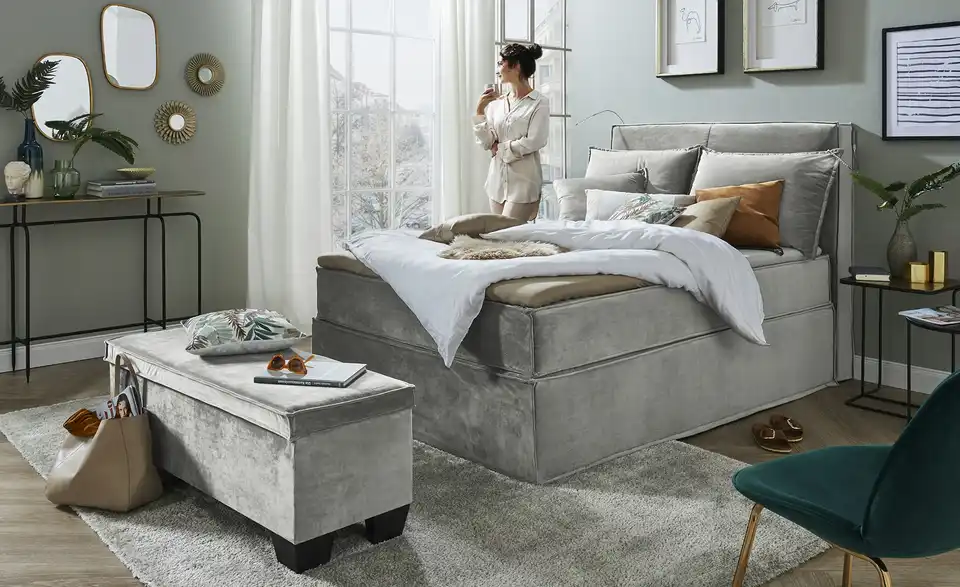 Boxi Boxspringbett 140 x 200 cm Boxi Urban, in Wohnsituation