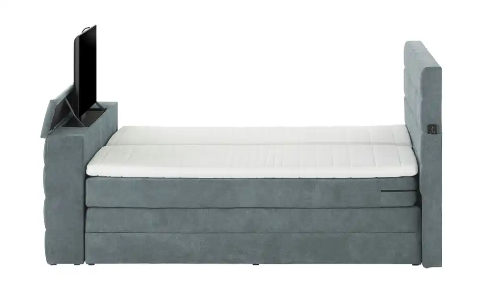uno TV-Boxspringbett Dillon mit motorischer TV-Halterung, Profilansicht