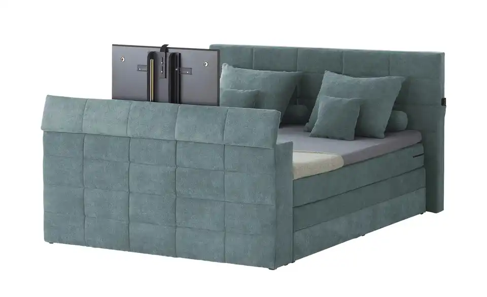 uno TV-Boxspringbett Dillon mit motorischer TV-Halterung, Perspektive