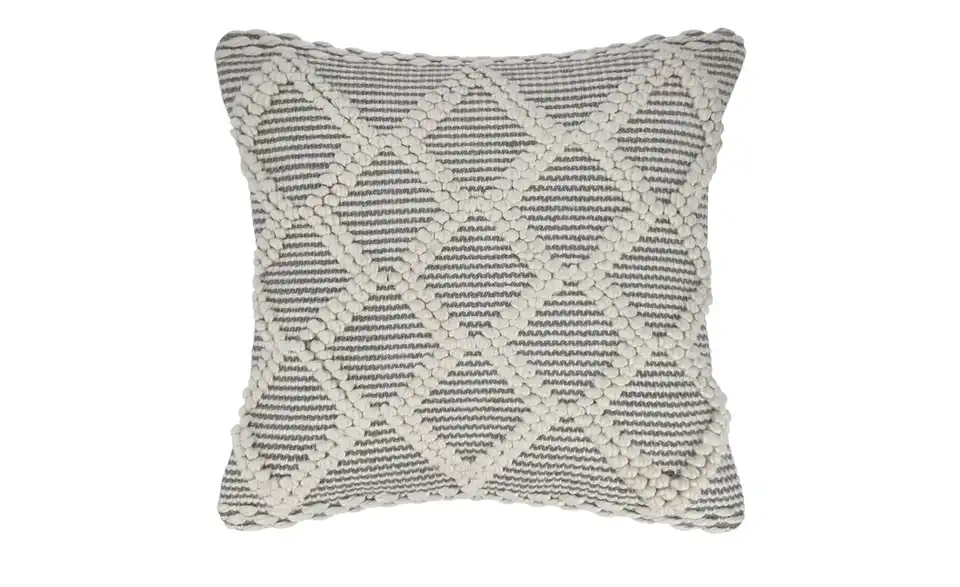 HOME STORY Kissen Grobflechtoptik, Frontansicht