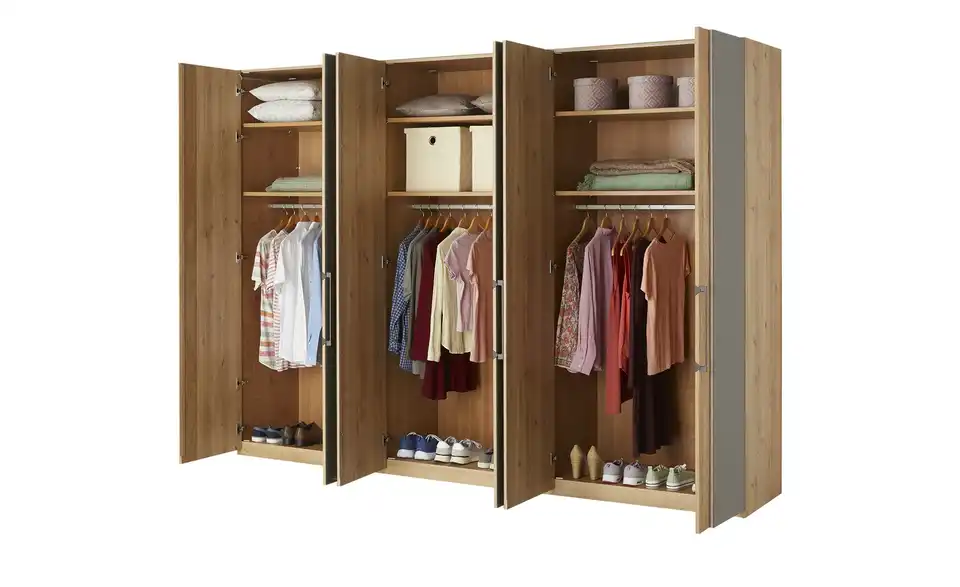 Woodford Drehtürenschrank Miri, geöffnet