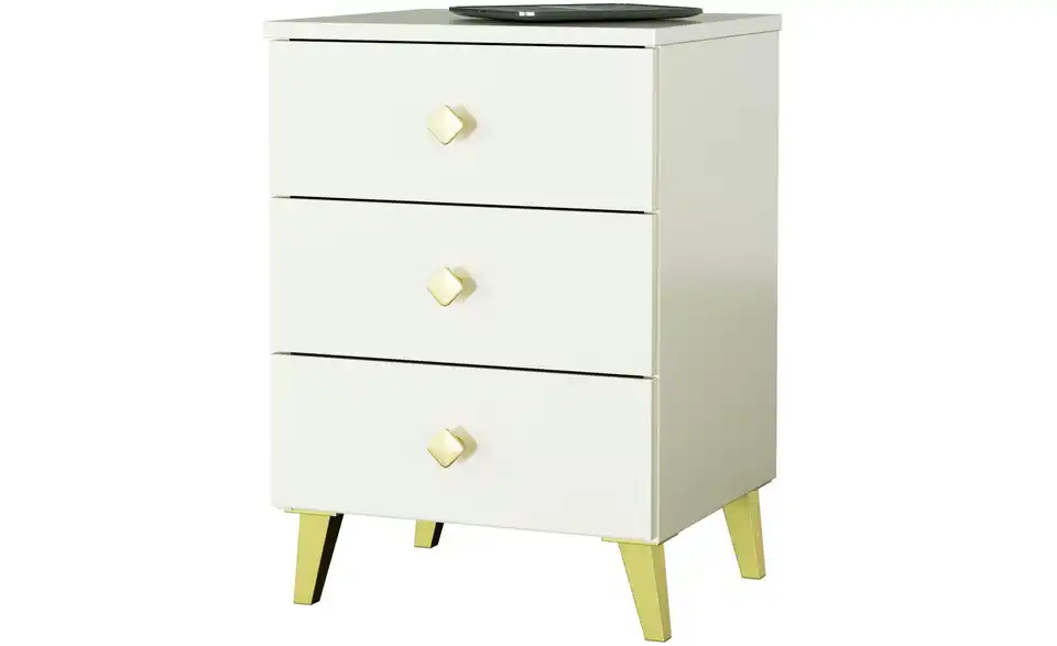 Nachttisch Lara mit 3 Schubladen, Perspektive