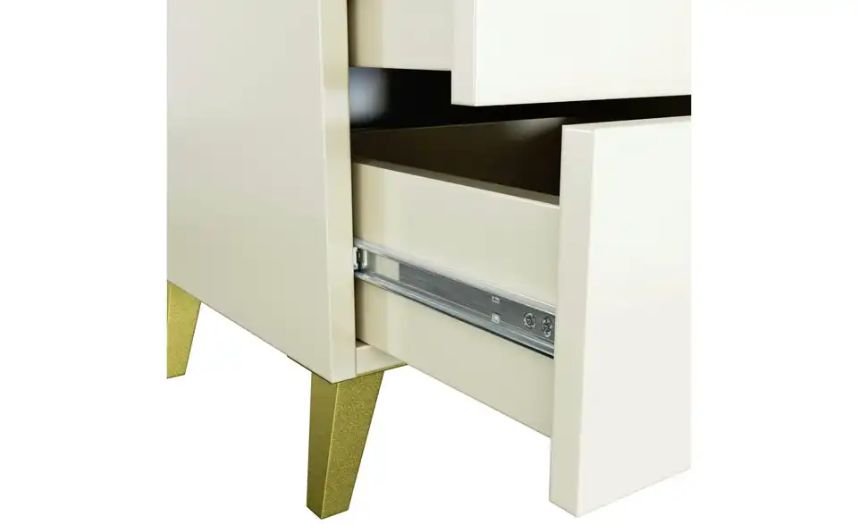 Nachttisch Luna mit 2 Schubladen, Detailansicht