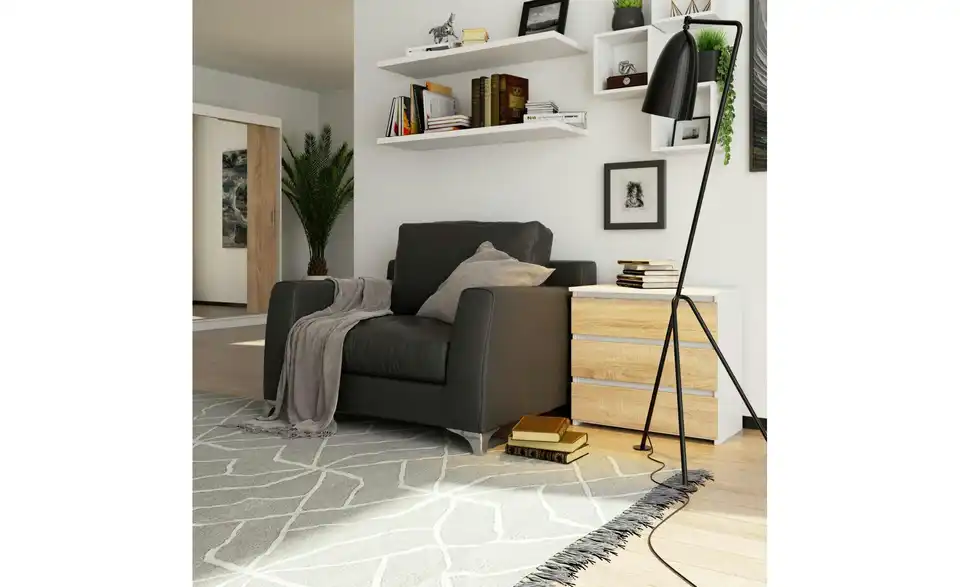 Kommode Carlo mit 3 Schubladen, in Wohnsituation