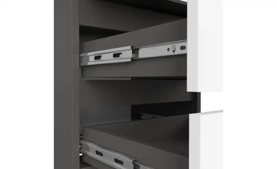 Nachttisch Carlo mit 3 Schubladen, Detailansicht