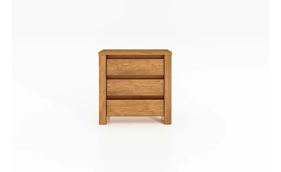 Nachttisch mit 3 Schüben, Frontansicht