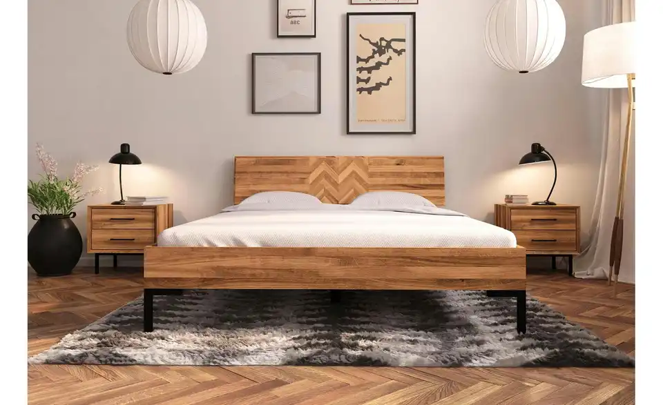 Nachttisch mit 2 Schüben, in Wohnsituation