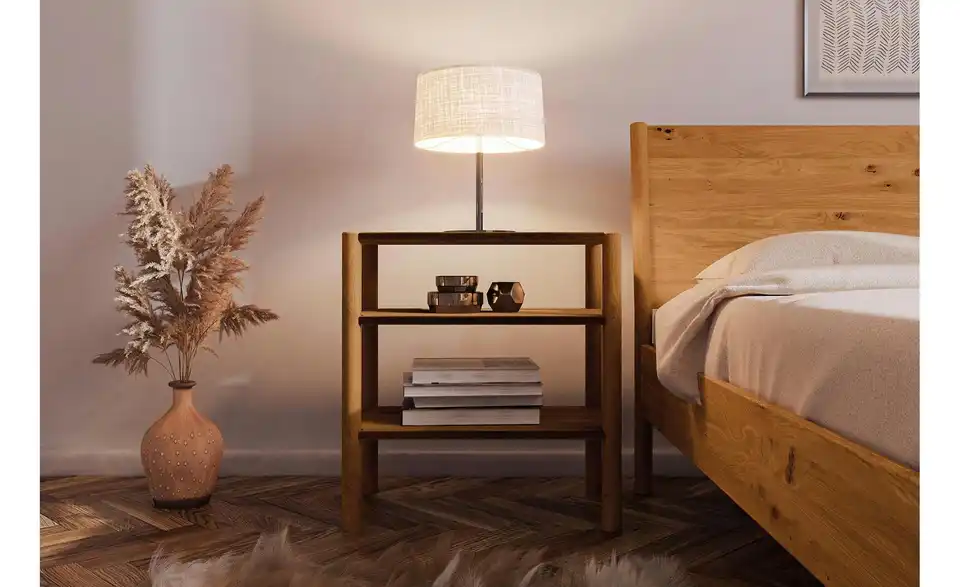 Nachttisch Regaloptik, in Wohnsituation
