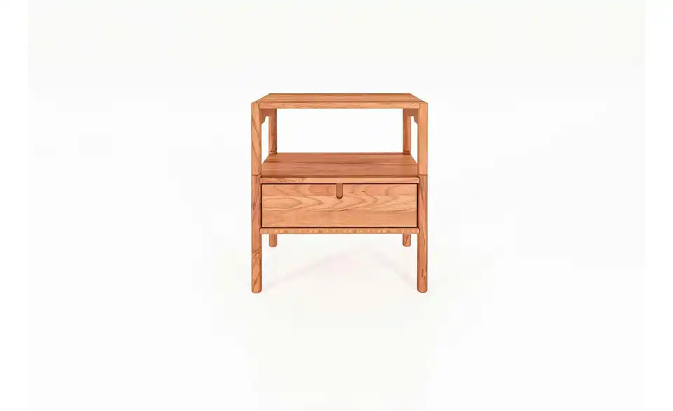 Nachttisch mit 1 Fach, 1 Schub, Frontansicht