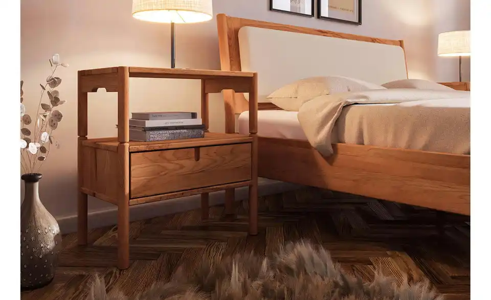 Nachttisch mit 1 Fach, 1 Schub, in Wohnsituation