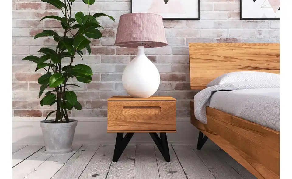 Nachttisch mit 1 Schub, in Wohnsituation