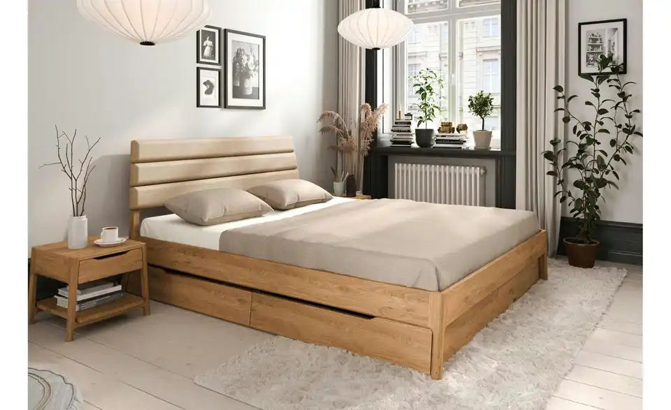 Nachttisch mit 1 Fach, 1 Schub, in Wohnsituation