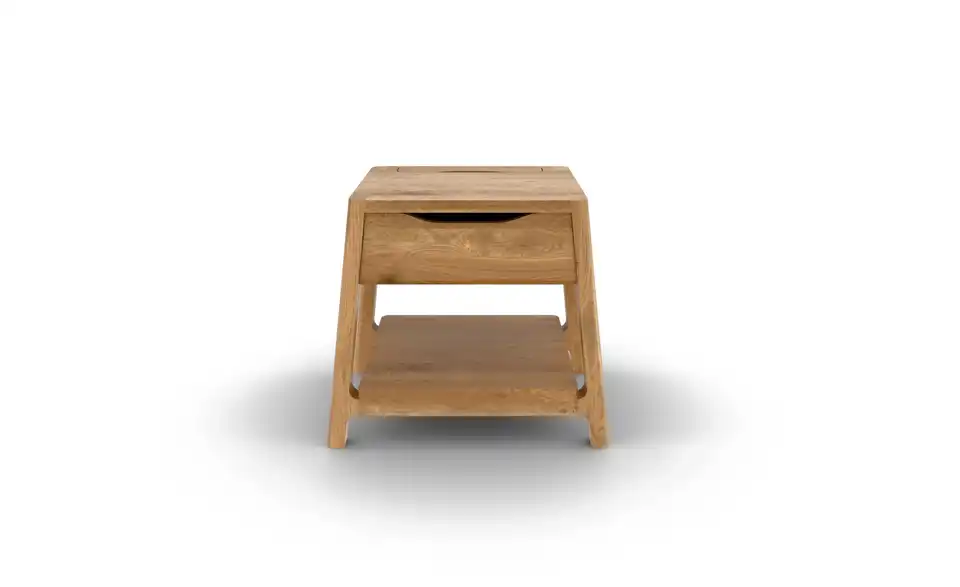 Nachttisch mit 1 Fach, 1 Schub, Frontansicht