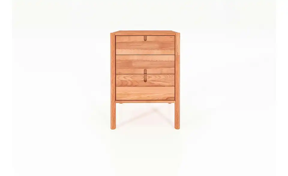 Nachttisch hoch mit 2 Schüben, Frontansicht