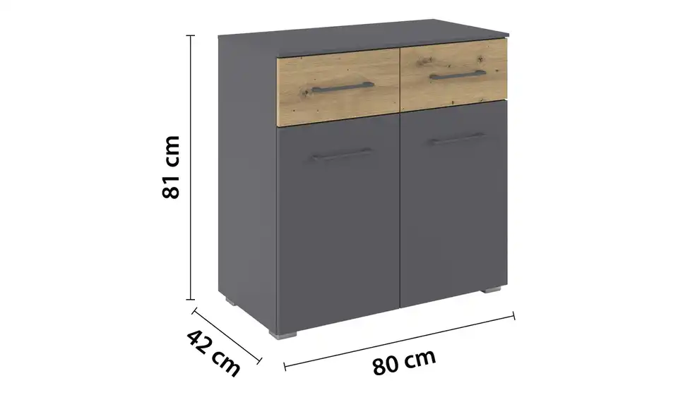 Kommode Boston-Extra, Bemaßung