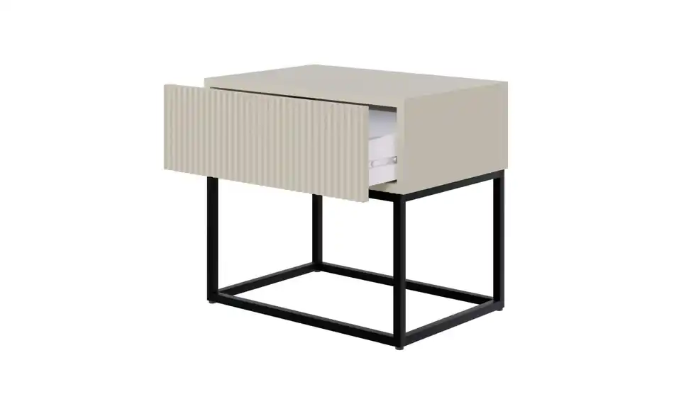 Selsey Nachtkommode Veldio mit Kufengestell, geöffnet