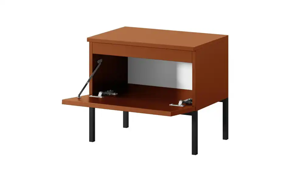 Selsey Nachtkommode Bemmi mit Kufengestell, geöffnet