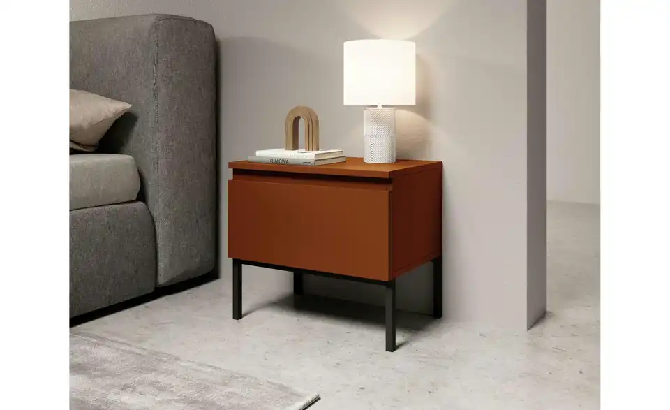 Selsey Nachtkommode Bemmi mit Kufengestell, in Wohnsituation