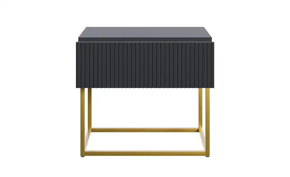 Selsey Nachtkommode Veldio mit Kufengestell, geöffnet