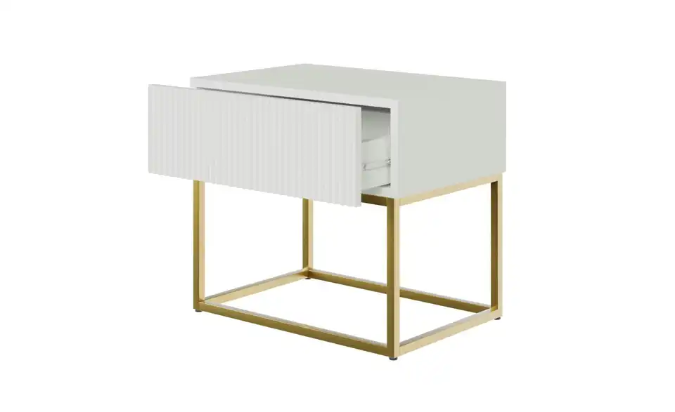 Selsey Nachtkommode Veldio mit Kufengestell, geöffnet