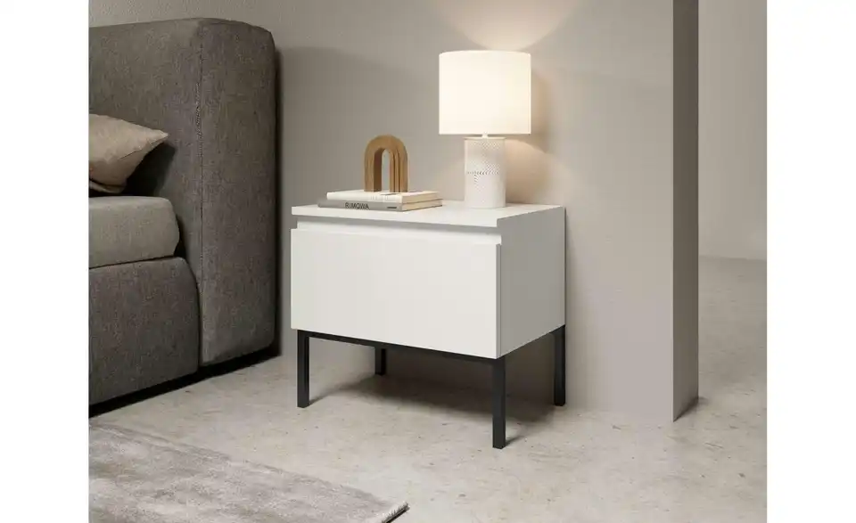 Selsey Nachtkommode Bemmi mit Kufengestell, in Wohnsituation