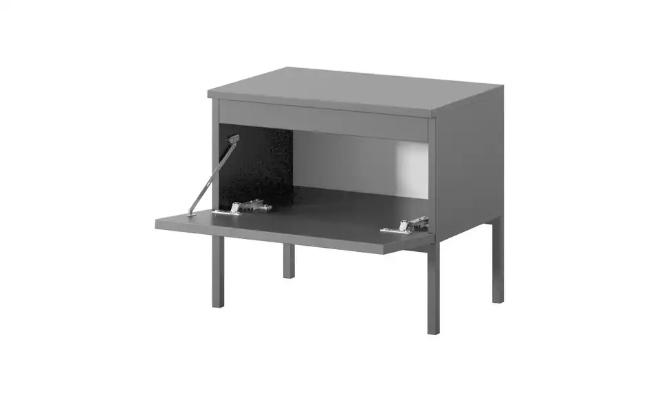 Selsey Nachtkommode Bemmi mit Kufengestell, geöffnet