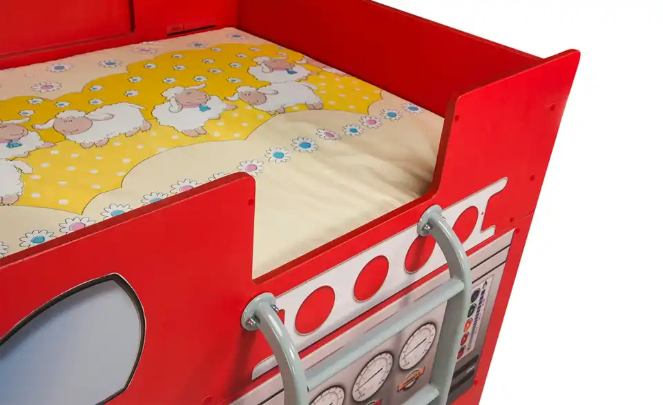 Autobett Feuerwehr, Detailansicht