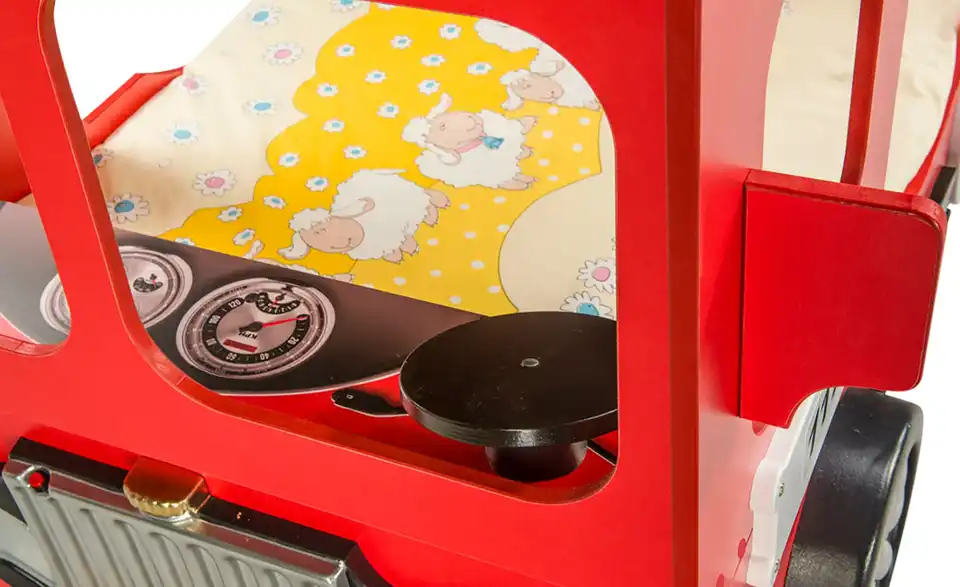 Autobett Feuerwehr, Detailansicht