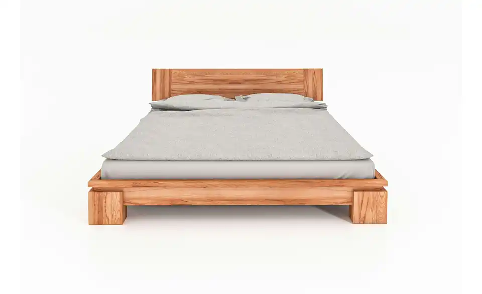 Massivholzbett Theo niedrig, Frontansicht