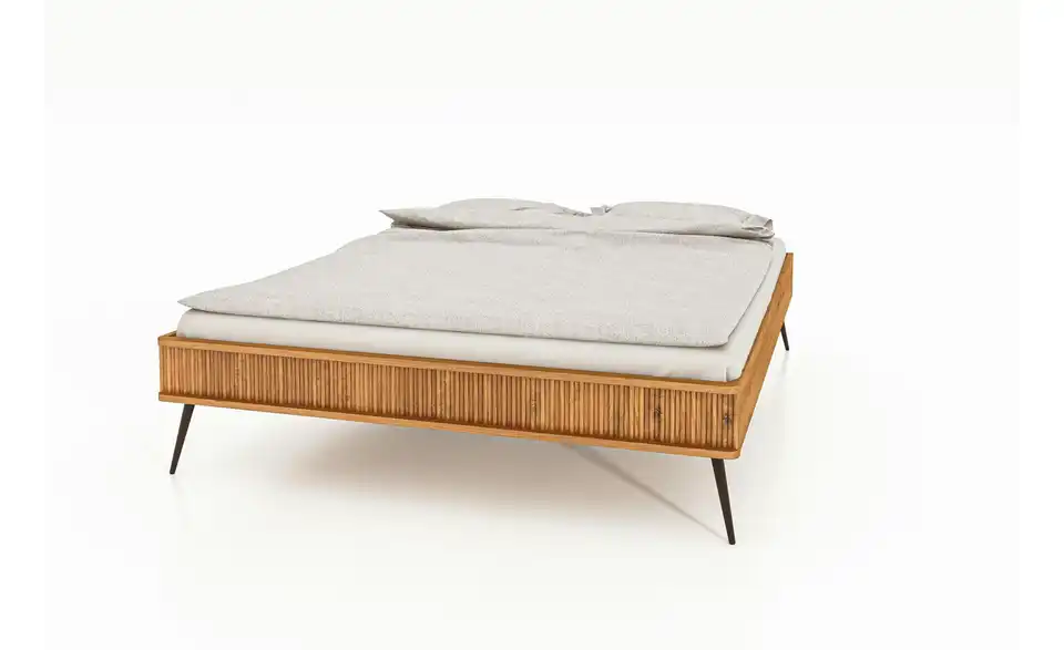 Massivholzbett Nico ohne Kopfteil, Perspektive