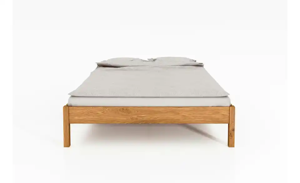 Massivholzbett Felix ohne Kopfteil, Frontansicht