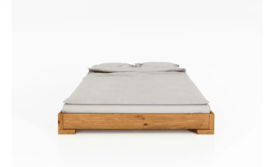 Massivholzbett Felix ohne Kopfteil, Frontansicht