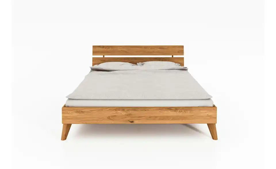 Massivholzbett, Frontansicht