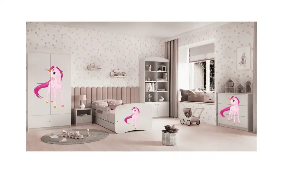 Bett Einhorn, in Wohnsituation