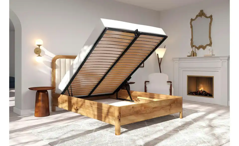 Massivholzbett Modena, in Wohnsituation