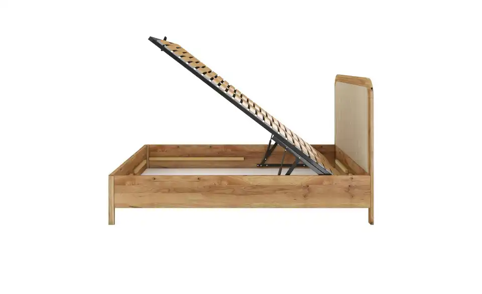 Massivholzbett Modena, Profilansicht