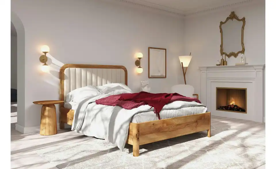 Massivholzbett Modena, in Wohnsituation