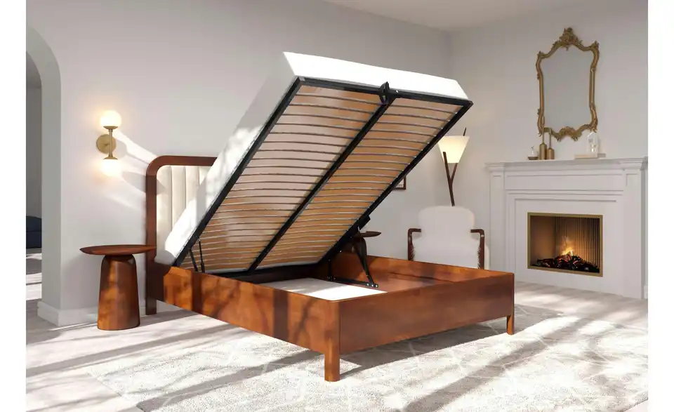 Massivholzbett Modena, in Wohnsituation