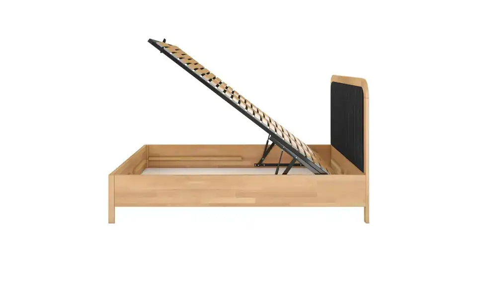 Massivholzbett Modena, Profilansicht