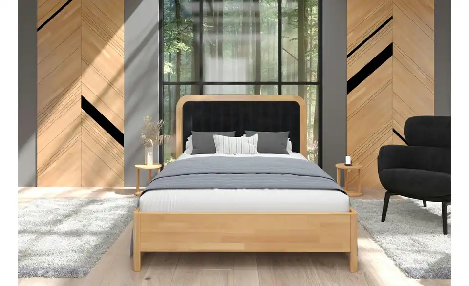 Massivholzbett Modena, in Wohnsituation