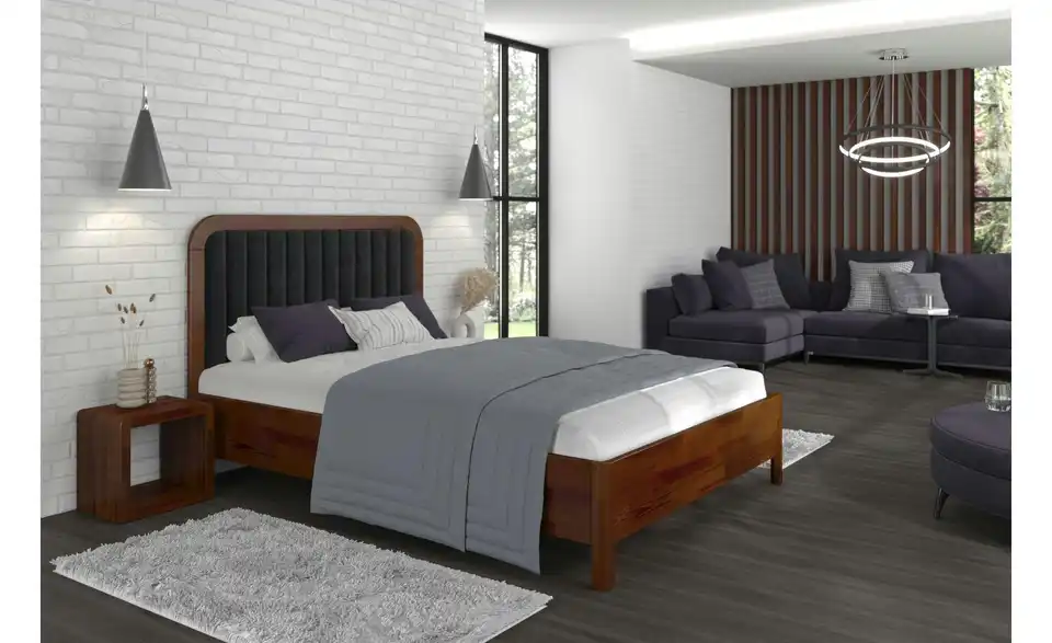 Massivholzbett Modena, in Wohnsituation