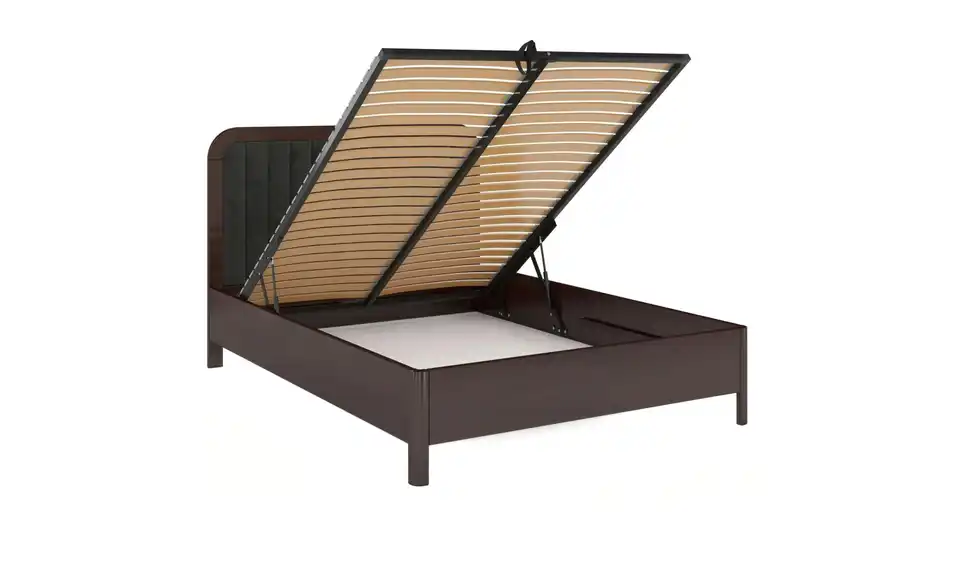 Massivholzbett Modena, geöffnet