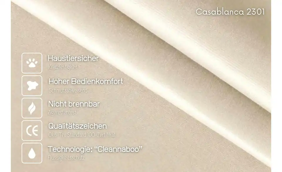 Massivholzbett Modena, Bild mit Text