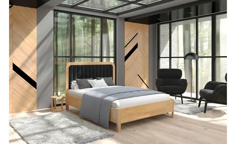 Massivholzbett Modena, in Wohnsituation