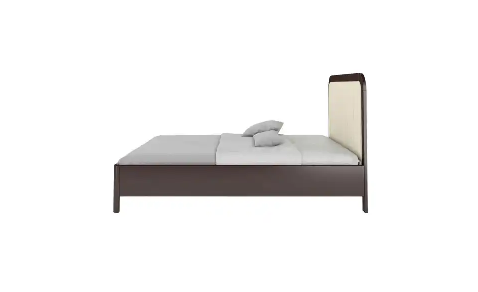 Massivholzbett Wenge 140x200, Profilansicht