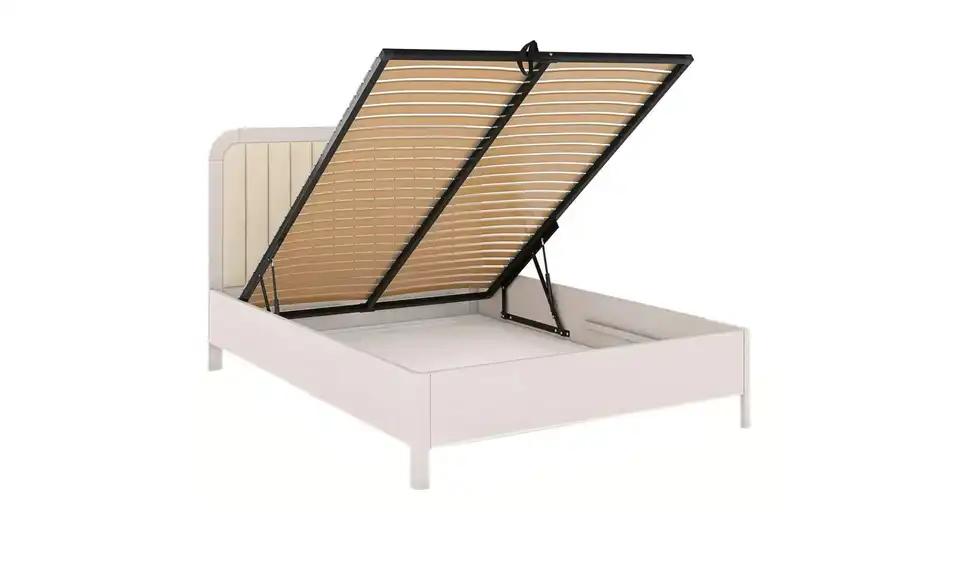 Massivholzbett Modena, geöffnet