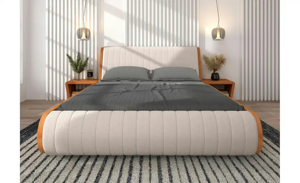 Massivholzbett Harald Buche, in Wohnsituation