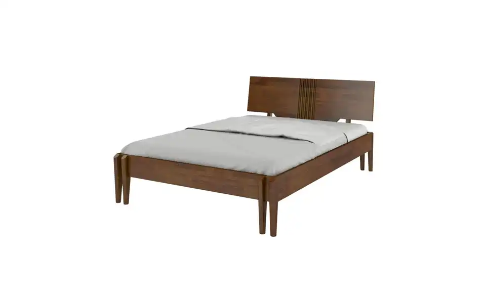 Massivholzbett Poznan nussbaumfarben, Perspektive